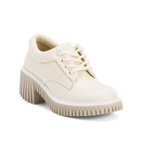 4CCCCEES Ivory Leather Plita Cita Heeled Loafers